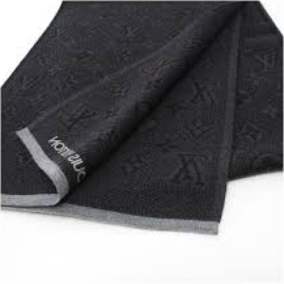 Louis Vuitton My Monogram Eclipse Scarf Men's NWOT - Picture 5 of 7